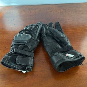 SEDICI 3M Thinsulate Hipora Black Leather Motorcycle Gloves